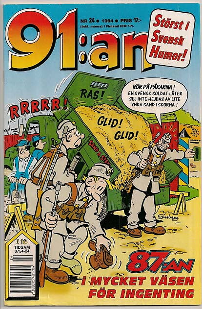 91:an 1994 Nr 24 VG+ Ifyllt Korsord