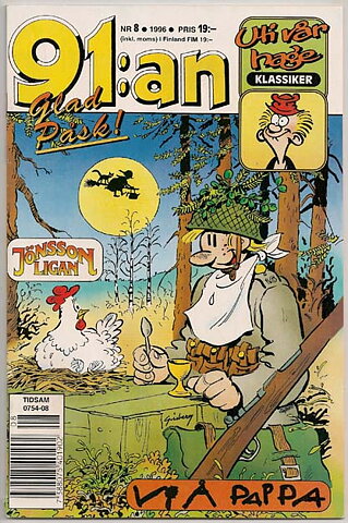 91:an 1996 Nr 8 VG Ifyllt Korsord/Uti Vår Hage