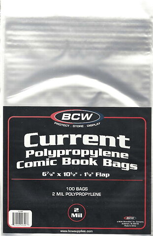 BCW Current Polypropylene Comic Book Bags (100 st)