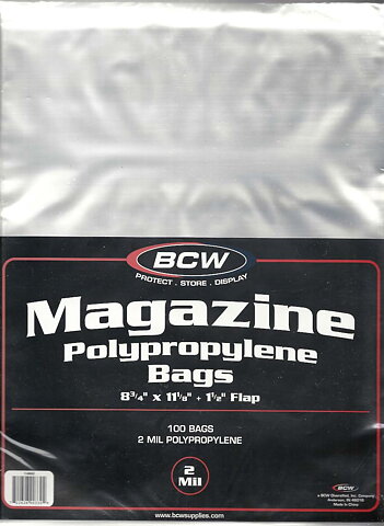 BCW Magazine Polypropylene Bags (100 st)