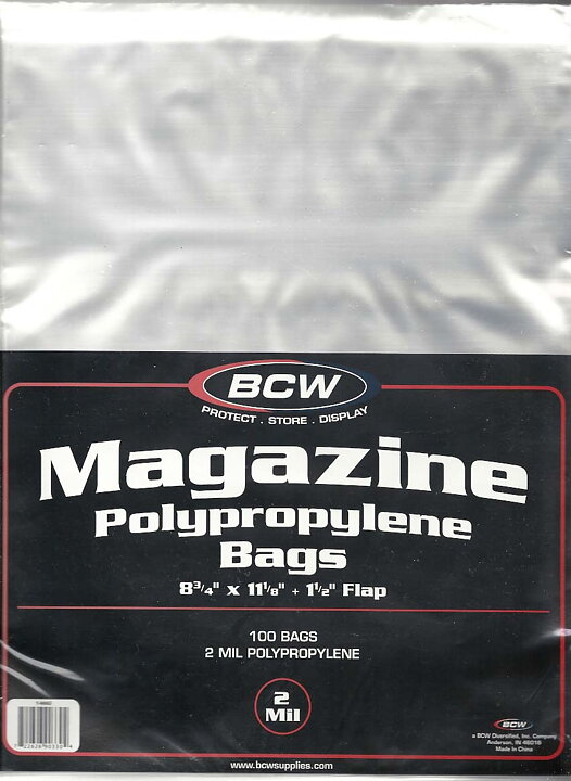 BCW Magazine Polypropylene Bags (100 st)