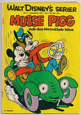 Walt Disney's Serier 1967 Nr 9 GD/VG Rostiga Nitar