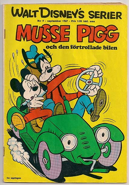 Walt Disney's Serier 1967 Nr 9 GD/VG Rostiga Nitar