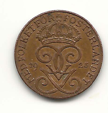 1 öre 1923 1+