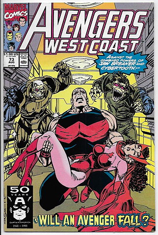 Avengers West Coast # 73 NM-