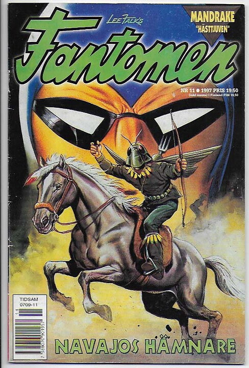 Fantomen 1997 Nr 11 VG Ifyllt Korsord