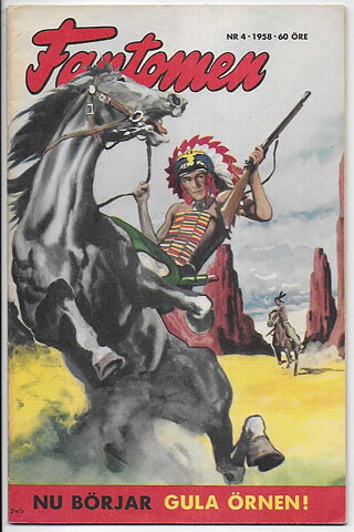 Fantomen 1958 Nr 4 VF Lite ost På Nitarna