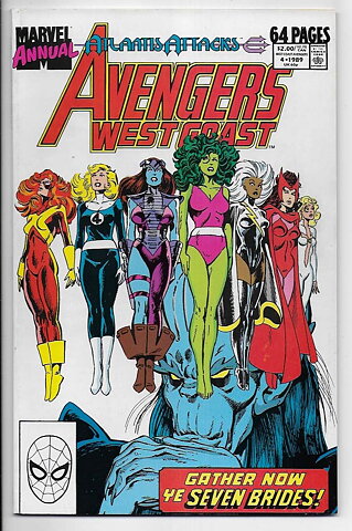 West Coast Avengers Annual # 4 VF/NM