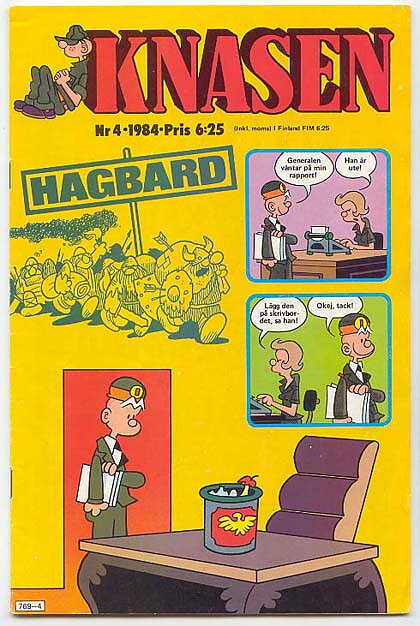 Knasen 1984 Nr 4 GD Bit Saknas Baksida