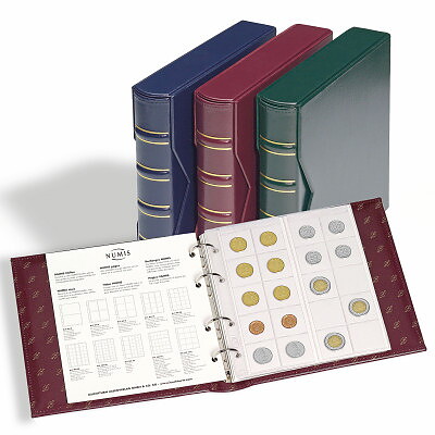 NUMIS Classic Myntalbum inkl. 5 st Myntblad GRÖN (1 st) 