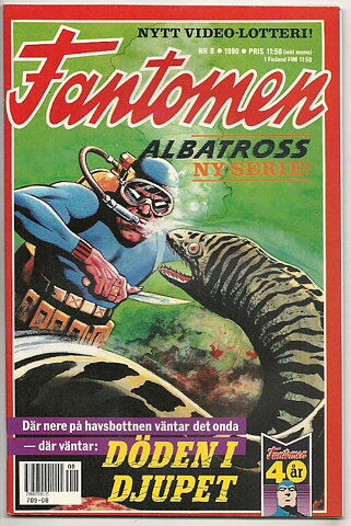 Fantomen 1990 Nr 8 NM Ny Oläst 