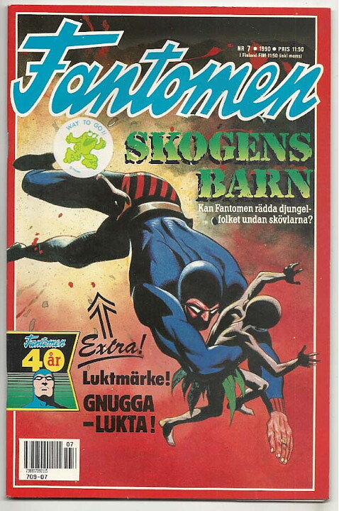 Fantomen 1990 Nr 7 NM Ny Oläst 