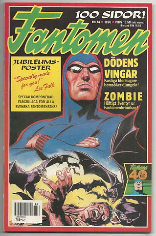 Fantomen 1990 Nr 14 NM Ny Oläst med Poster