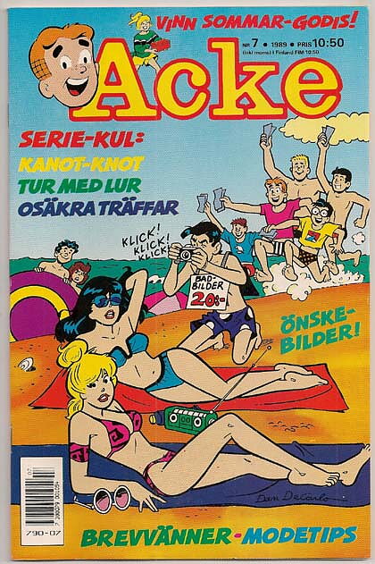 Acke 1989 Nr 7 VF-NM Ny Oläst
