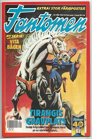 Fantomen 1990 Nr 1 NM Ny Oläst med Poster