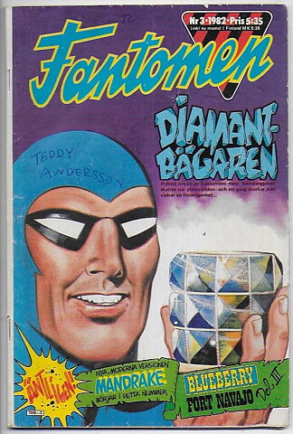 Fantomen 1982 Nr 3 VG Namnteckning