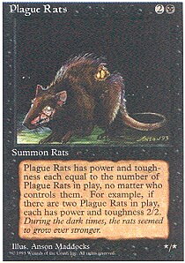 MTG 4th Edition - Plague Rats