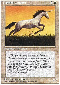 MTG 4th Edition - Pearled Unicorn