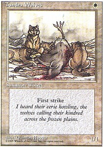MTG 4th Edition - Tundra Wolves