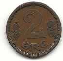 Danmark 2 öre 1914 1/1+