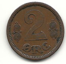 Danmark 2 öre 1914 1/1+