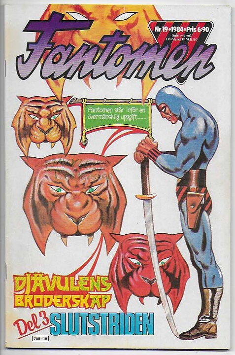 Fantomen 1984 Nr 19 FN/VF Klotter