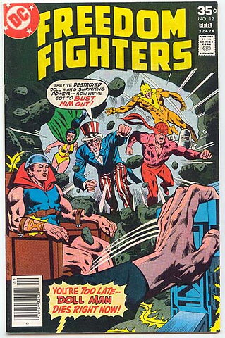 Freedom Fighters # 12 FN-VF Origin Firebrand