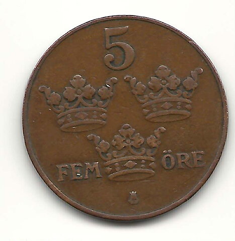 5 öre 1923 1