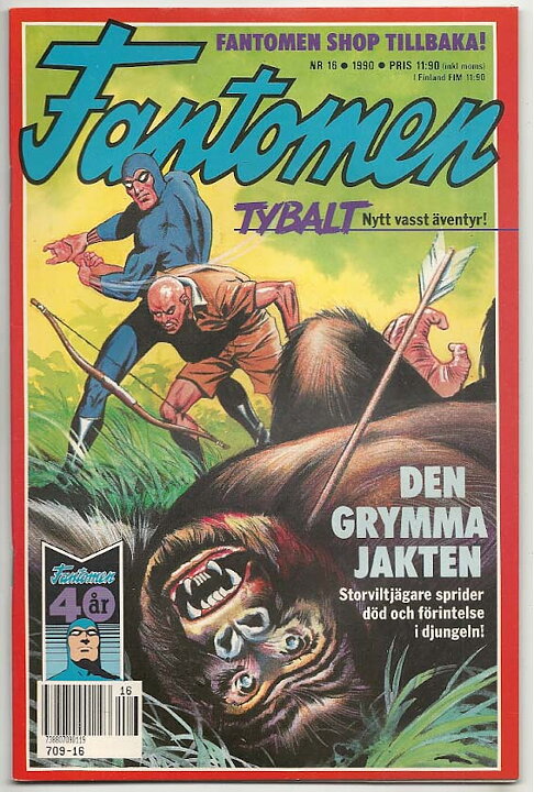 Fantomen 1990 Nr 16 NM Ny Oläst 