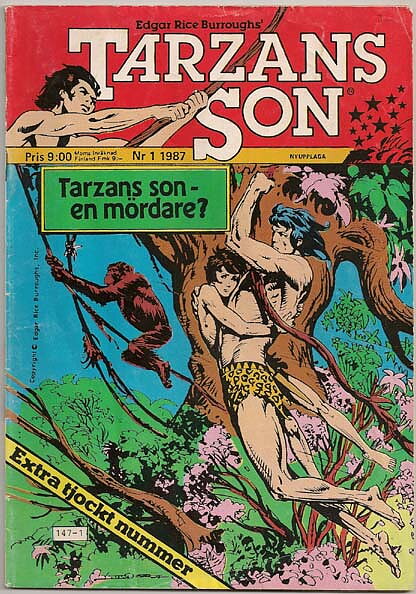 Tarzans Son 1987 Nr 1 GD Litet Klotter