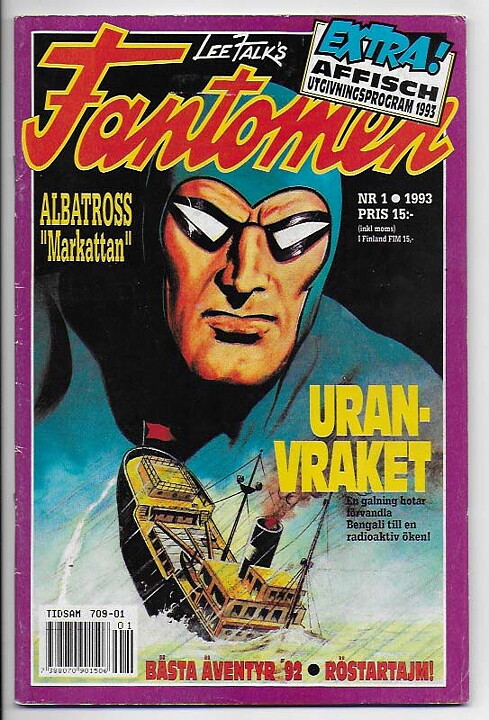 Fantomen 1993 Nr 1 VG+ Pren-ex