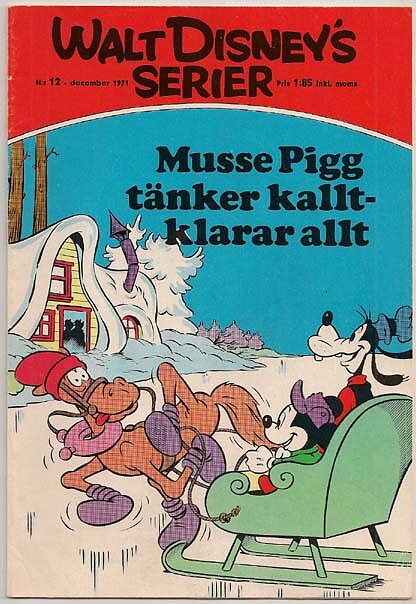 Walt Disney's Serier 1971 Nr 12 VG