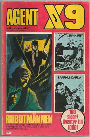 Agent X9 1976 Nr 4 GD Litet Klotter