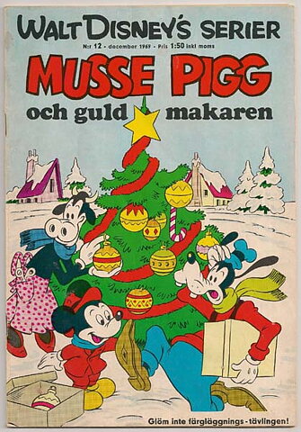 Walt Disney's Serier 1969 Nr 12 VG Ifylld Uppgift