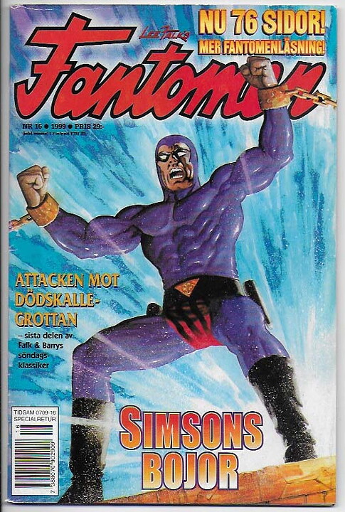 Fantomen 1999 Nr 16 VG+ Ifyllt Korsord