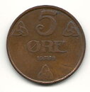Norge 5 öre 1928 1