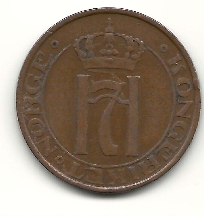 Norge 5 öre 1928 1