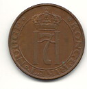 Norge 5 öre 1951 god 1