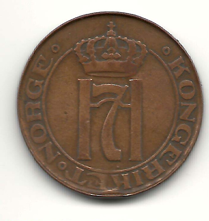 Norge 5 öre 1922 1?/1