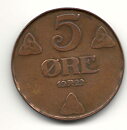 Norge 5 öre 1922 1?/1