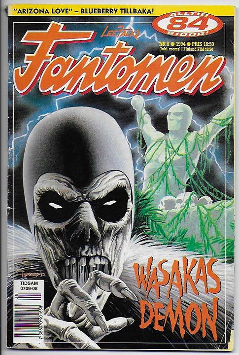 Fantomen 1994 Nr 8 GD/VG Pren-ex