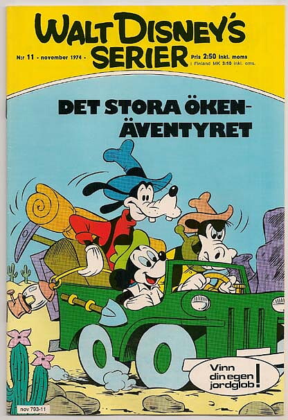 Walt Disney's Serier 1974 Nr 11 NM-