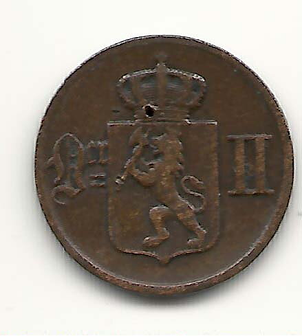 Norge 1 öre 1876 1?