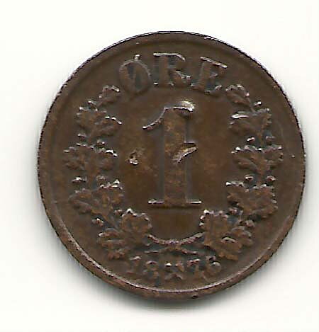 Norge 1 öre 1876 1?