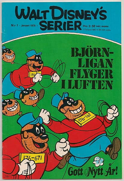 Walt Disney's Serier 1976 Nr 1 VF/NM