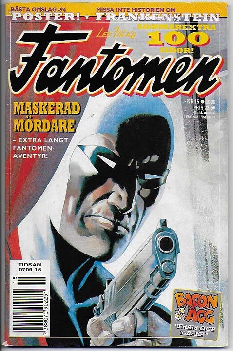 Fantomen 1995 Nr 15 VG/FN Pren-ex med Poster