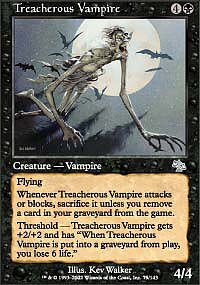 MTG Judgement - Treacherous Vampire