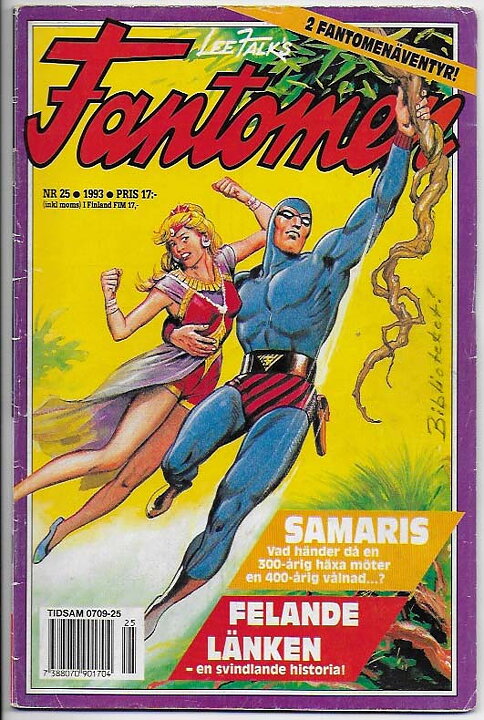 Fantomen 1993 Nr 25 VG- Pren-ex