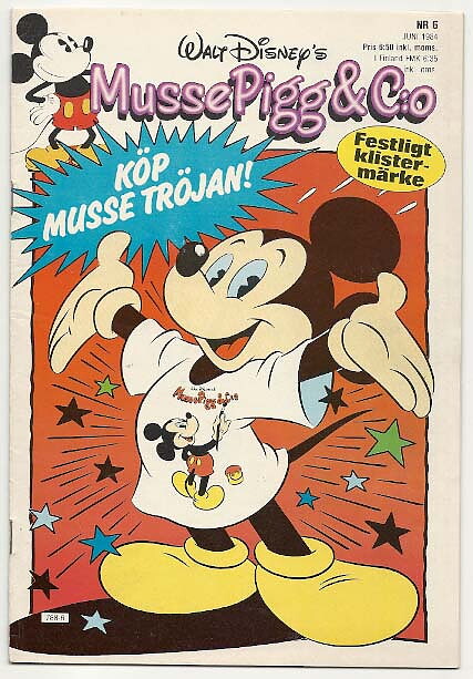 Musse Pigg & C:O 1984 Nr 6 VF-