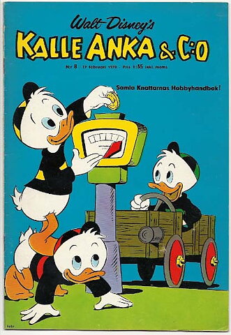 Kalle Anka & C:O 1970 Nr 8 VG Rostiga Nitar